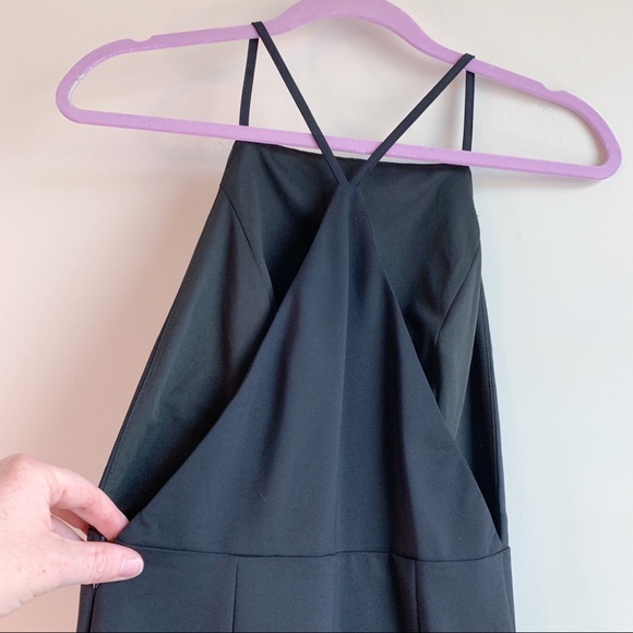 NWT BY THE WAY x REVOLVE Fiona Racerback Midi Dress Black Small Spandex Stretch - Picture 5 of 10